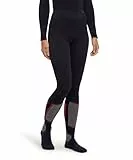 FALKE Damen Baselayer-Hose Warm Long W Ti Funktionsmaterial schnelltrocknend 1 Stück, Schwarz Black 3000, M