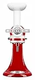 KitchenAid Zubehör Fleischwolf - 5KSMFGCA - Zerkleinerer für Kitchen aid Küchenmaschine - Gemüsezerkleinerer - mit Spritzgebäckvorsatz in 5 Formen