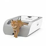 AstroPet Offene Katzenklo Selbstreinigend,XXL Katzentoilette Selbstreinigend Automatische,Tastensteuerung, Infrarot-Sensorschutz, Katzenklo mit großem Fassungsvermögen für mehrere Katzen