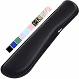 Gimars Handballenauflage Tastatur, Ergonomisches Tastatur mit Gelkissen Memory Foam Handauflage, Handgelenkauflage für Tippen Schmerzlinderung, Komfort für Büro, Gaming, Schwarz-1