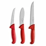 F. DICK Messer Set ErgoGrip 3-teilig „Jagd Indoor“ (Ausbeinmesser, geschweifte Klinge 13 cm, Abhäutemesser 13 cm, Stechmesser 18 cm, HRC 56°) 82556100