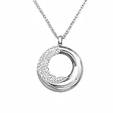 Laimons Damen-Halskette Kette 50 cm mit Anhänger Yin Yang 25 mm x 25 mm aus Edelstahl