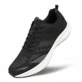 Hawkwell Herren-Laufschuhe in Übergröße, rutschfest, für Workout und Walking, EU-Größe 47 48 49 50 51 52 53, Schwarzes PU, EU 47