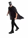 Rubie‘s Official Batman-Maske und Cape für Erwachsene, Einheitsgröße, Schwarz Halloween