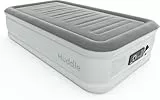 Huddle Never Deflate™ Luxus-Einzel-Luftbett, preisgekrönter Good Housekeeping 2025 Gewinner, Dual Pump SlumberGuard™ Technik, verstellbare Festigkeit, integrierte Pumpe & USB-Nachtlicht