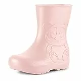 Ladeheid Gummistiefel Kinder EVA federleichte Regenschuhe für Jungen und Mädchen LA-CA-10 (Puderrosa, 24/25 EU)