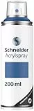 Schneider Paint-It 030 Supreme DIY Acryllack (hochdeckende Sprühfarbe, UV-beständig, 200 ml, Acrylspray für fast alle Untergründe) blue matt