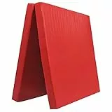 Grevinga Klappbare Turnmatte RG 35 – 200 x 100 x 8 cm - ROT - Made in Germany - Faltbare Gymnastikmatte für Fitness, Sport und Gymnastik, Rutschfest und Platzsparend, Weichbodenmatte