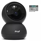 Alaga Überwachungskamera Innen Security Indoor Cam 3K, WLAN, Schwenkbar, Kameraüberwachung Innen, mit Nachtsicht, Personen Haustiererkennung Inklusive 32G TF Karte