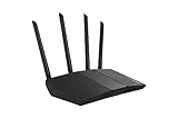 ASUS RT-AX57 AX3000 AiMesh Dual Band WLAN kombinierbarer Router (Tethering als 4G und 5G Router-Ersatz, WiFi 6, 1024-QAM, AiProtection, MU-MIMO, OFDMA, App-Steuerung)