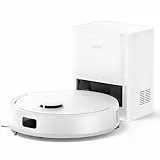 Mova E20 Plus Saug und Wischroboter mit automatischer Leerung 90 Tage selbstentleerender Roboterstaubsauger, LDS Navigation, 5.000 Pa Saugkraft, 2 in 1 Staubsaugen und Wischen, Kompakte Bauweise