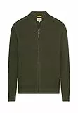 camel active Herren Strickjacke im Bomberstil Waldgrün, Menswear-L