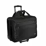 Targus CityGear Laptop Roller Bag / Suitcase / Trolley Best for Business Travel, fits laptops up to 17.3” – Black/Grey