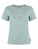 ROADSIGN australia Damen T-Shirt Printshirt aus hautfreundlicher Baumwolle mit lockerer Silhouette grün, S