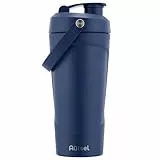 Autsel Edelstahl Protein Shaker, 750ml Eiweiß Shaker mit Kugel, BPA frei, Shaker Proteinshake, Vakuum Isolierthaker Shake Becher, Fitness Shaker