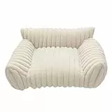 Plüsch -Katzenbett, Katzensofa Bett, Plüsch -Haustier -Couch, Mit Kauem Beweis, Einfach Zu Reinigen Und Zu Warten, 50x40x20cm, Für Zuhause, Terrasse, Schlafzimmer, Außen-, Reise-, Wohnzimmer, Auto