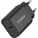 OtterBox Standard EU 20W USB-C PD Ladegerät, Schnellade Funktion für Smartphone und Tablet, Sturzgeschützt und Robust, Schwarz, Keine Einzelhandelsverpackung
