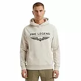 PME Legend Herren Kapuzenpullover Hoodie Hooded Soft Terry with Logo Regular Fit, Größe:M, Farbe:Birch 7011