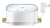 GROHE Sense Set, Sense Guard Wassersensor (erfasst Rohrbrüche und Mikroleckagen, ideal für Einfamilienhäuser, misst den Wasserverbrauch, über App steuerbar), weiß, 22502LN1