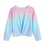 Arshiner Mädchen Sweatshirt Tie-Dye Langarm Pullover Rundhals Sport Mode Kinderkleidung Leichtgewicht Langarmshirt für Mädchen 11-13 Jahre