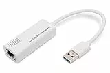 DIGITUS DN-3023 Netzwerk-Adapter über USB 3 - Gigabit-Ethernet 1 GBit/s RJ45 - Zusätzlicher LAN-Anschluss über USB-A Stecker