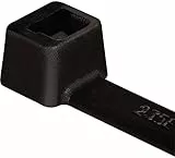 HellermannTyton 111-05060 T80R-W-BK-C1 Kabelbinder 210mm 4.70mm Schwarz Witterungsstabil 100St., (L x W) 210 x 4.7 mm