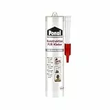 Ponal Konstruktion PUR-Kleber, Holzkleber auf PU-Basis für nahezu alle Arten von Holzverklebungen, spaltfüllender Holzleim, extrem starker PU Kleber, 1 x 530g Kartusche
