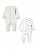 Hikaro Baby Sleepsuits with Long Sleeves and Feet, Light grey (142), 2-3 Months