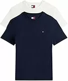 Tommy Jeans Herren TJM Xslim 2pack Jersey Tee EXT Dm0dm20687, Multi (Dark Night Navy/Ecru), XXL