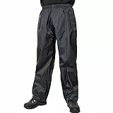 Trespass Unisex Kompakt Zusammenrollbare Qikpac Regenhose, Schwarz, XL EU