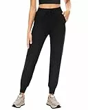 CAMPSNAIL Jogginghose Damen Sommerhose Lang Sporthose Atmungsaktiv Freizeithose Sweatpants Joggpants Weich Leggings für Fitness Yoga Freizeit Schwarz S