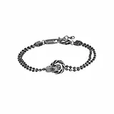 Emporio Armani Herren-Edelstahlarmband mit Karabiner-, Schieber- oder Magnetverschluss, Kühles Silber