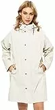 UNIQUEBELLA Upgrade Damen Regenjacke Wasserdicht Regenmantel Winddicht Wetterfest Übergangsjacke Mit Kapuze Mantel Jacke Outdoor
