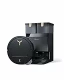 ECOVACS DEEBOT T50 PRO Omni Gen3 Saugroboter mit Wischfunktion, 25.000 Pa, AIVI 3D 3.0, autom. Zugabe v. Reinigungslösung, Reinigung des Mopps bei 75°C, Heißlufttrocknung, 81 mm, Glanzschwarz