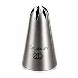 Tumtanm 2D-Düse Große Tropfenblume Spritztülle, Große nahtlose Edelstahl-Vereisungsspritztülle Spitze #2D