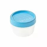 TATAY Frischhaltedose 0,2L Twist | Schraubdeckel | Vorratsdosen mit Deckel Luftdicht | Geeignet für Mikrowelle, Spülmaschine, Kühlschrank, Gefrierfach | Kunststoff BPA-frei | 8,5x8,5x6 cm, Blau