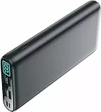 Trswyop Powerbank 26800mAh 【Neue Schwarz-Grau Design】 Externer Akku hoher Kapazität 2 USB Ports Output Schnellladung Portable Ladegerät mit 4 LED-Anzeigen Akku Pack für Handy, Tablet und USB-Gerät