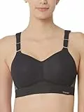 Triumph Damen Sport-BH Triaction Hybrid Lite P EX, ohne Bügel, Gepolstert, 85D, Schwarz