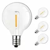 Belns Melns E12 Replacement bulbs for glass string lights pack 4