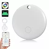 Air Tag Schlüsselfinder, Smart Tag Kompatibel mit Android „Gerät Finden“ App, Tracker Bluetooth Key Finder mit Silikon Schutzhülle für Gepäck/Koffer/Taschen (Weiß, 1 Pack)
