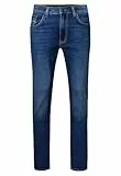 PIONEER AUTHENTIC JEANS Herren Jeans Rando Megaflex Denim Regular fit, Navy Used Mustache 6595 6806
