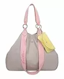 Fritzi Izzy Canvas Sand Shopper Baumwollmix Damen Handtasche Festival City Beach vegan abnehmbares Brillenetui 36 x 50 x 16 cm, Beige