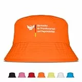 Prozente Momente Bierinstitut - Fischerhut - Lustiger Fischerhut – Der perfekte Sonnenhut für Herren & Damen – Ideal als Malle-Outfit, Party-Accessoire & Festival-Eimerhut für den Strand|Orange
