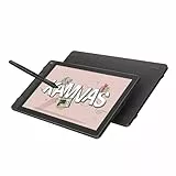 HUION Kamvas 13 Gen 3 Grafiktablett mit Display, 13,3 Zoll Anti-Glare Glas Zeichentablett mit PenTech 4.0, 16384 Stiftdruck, 5 Drucktasten, Dual Dial Perfekt für Designer, Künstler, Schwarz