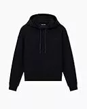 Armani Exchange Damen Essential, Embroidered Logo Signature, Hooded Kapuzenpullover, Schwarz, XS