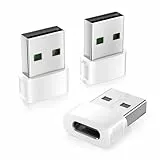 Basesailor für iPhone 17 16 Auto Ladegerät Adapter 3Pack,USB C Buchse auf USB Stecker Konverter Typ C Netzteil Ladekabel für Apple 17e 15 Pro Max Plus,iWatch 11,iPad Air Mini,Airpods Pro 3,Galaxy S26