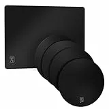 SCHMIDT & KRAMER Induktionsschutzmatte Set | Hitzebeständige Silikon-Glasfaser Herdabdeckung für Induktionsherd | Silikon Kochfeld Abdeckung | Induktionsmatte | 5-teiliges Set