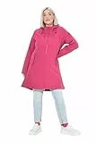 Ulla Popken Damen Multitalent Hyprar Softshelljacke, Granatpink, 58-60 EU