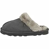 s.Oliver Damen Pantoffeln zum Reinschlüpfen Flauschig, Grau (Graphite), 38 EU
