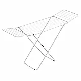 Rörets Wäscheständer Tony – verriegelbare Flügel – Sicherheitssperre – 50x181x92 cm – 18 m Trockenfläche - Design und Qualität von Schwedens stärkster Trockenständermarke (White)